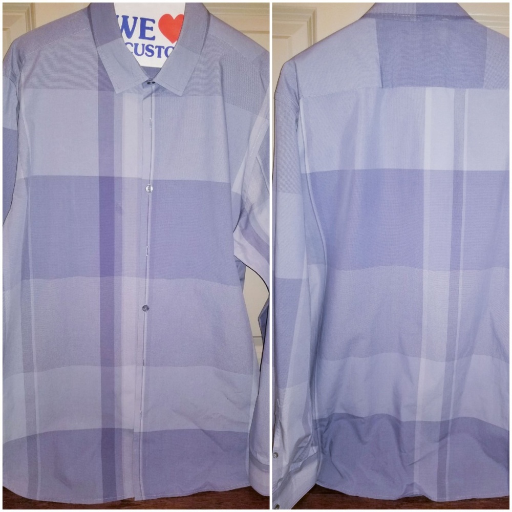 ALFANI BUTTON DOWN SLIM FIT MEN'S SHIRT (SZ-XL)